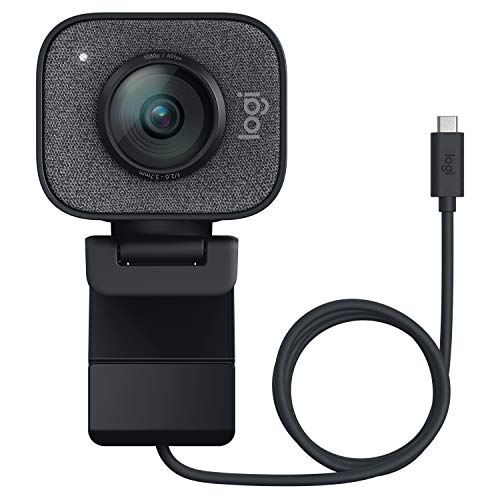 Logitech StreamCam - Livestream-Webcam für Youtube und Twitch, Full HD 1080p, 60 FPS, USB-C Anschluss, Gesichtserkennung durch Künstliche Intelligenz, Autofokus, vertikales Video - Dunkelgrau