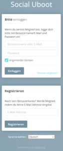 HumHub Social-Intranet Open-Source Login - Anmeldung und Registrierung