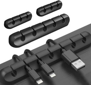 Kabelhalter - Kabelclip - USB-Kabel-Aufbewahrung - USB-Kabelführung - Schreibtisch - Gadget