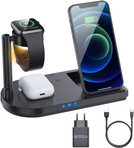 Kabelloses Ladegerät - Wireless Charger für iPhone Allpe Wath und Airpoods