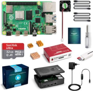 Raspberry Pi 4 Model B 4 GB Ultimatives Kit mit 32GB Class10 Micro SD-Karte