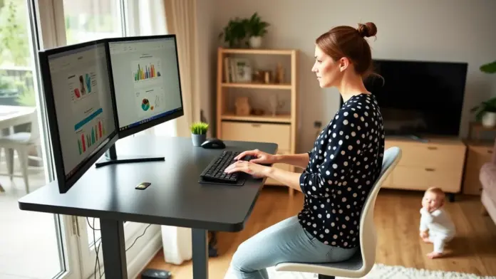 Teilzeit Mitarbeitende im HomeOffice - Frauen nach Elternzeit im HomeOffice