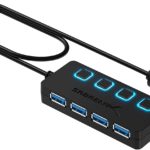 Sabrent USB-Hub mit Schalter und Led